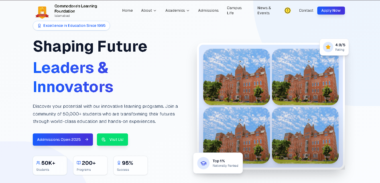 School Portfolio Website Project